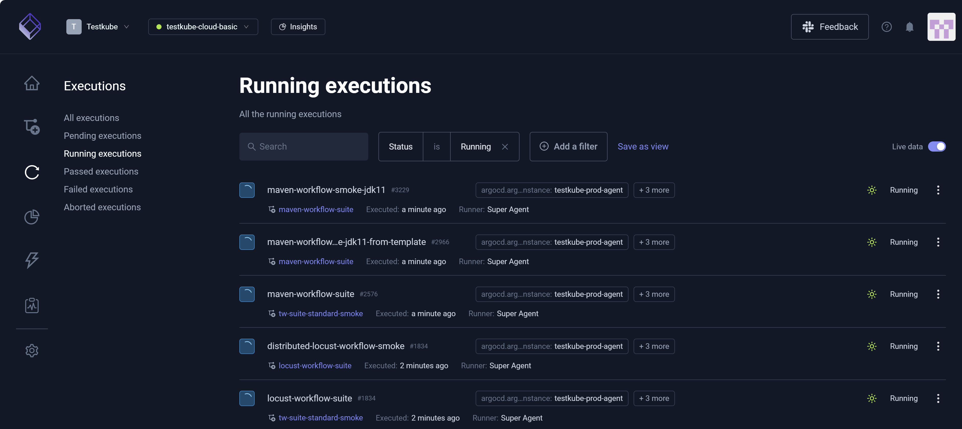 Running Executions